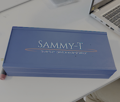 Sammy-T on a desk